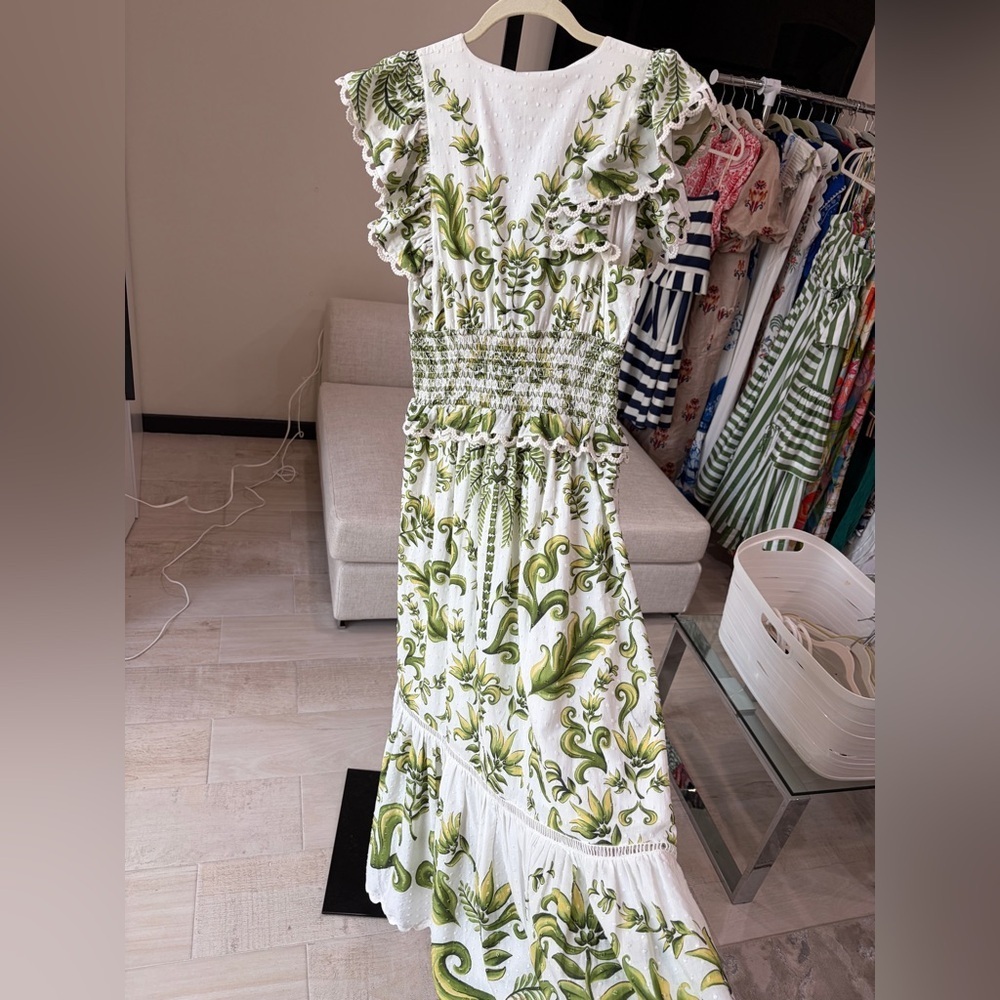 FARM RIO: Milani Flutter-Sleeve Maxi Dress - Picture 8 of 9